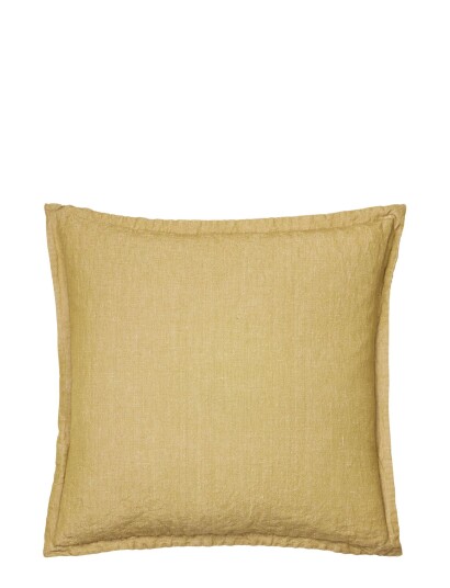 Broste Copenhagen Linn Cushion Cover - Yellow - 50X50CM Broste Copenhagen Linn Cushion Cover - Yellow - 50X50CM