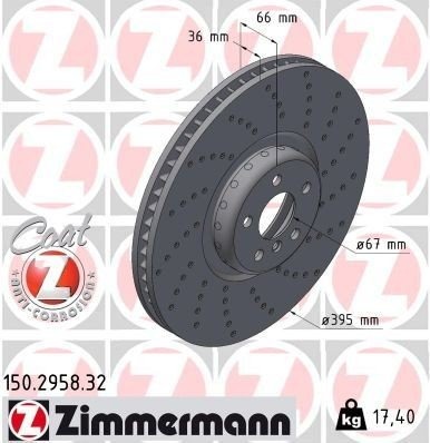 ZIMMERMANN 150.2958.32 Bremseskive