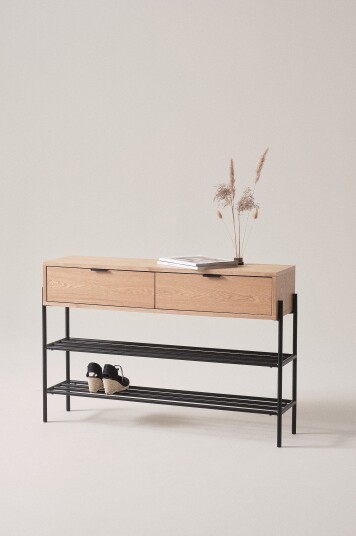 Jotex Entremøbel Stål/MDF Askefinér/svart SALA 1669493010 Jotex Entremøbel Stål/MDF Askefinér/svart SALA 1669493010
