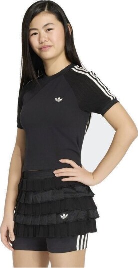 Adidas Originals Slim Knitted 3 Stripes Tee størrelse 128 cm