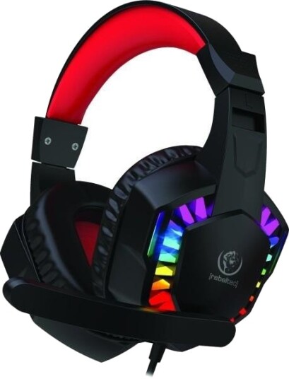Rebeltec SHARK Stereo Hodetelefoner med Mikrofon Svart