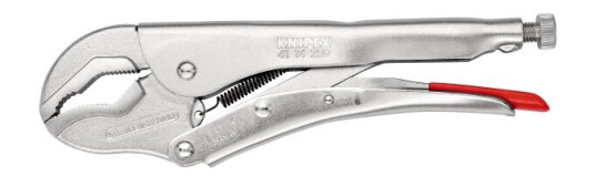 Knipex 41 14 250 Halvrund Låsetang 250 mm Kromvanadiumstål Håndverktøy
