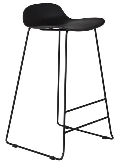 Venture Design Wave barstol Svart Plast/svart Svart