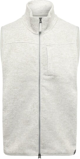 Gant Zipped Fleece Vest   WARM GRAY MELANGE   XXL