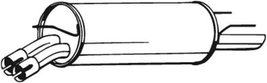 Bakre eksospotte BOSAL 185 713