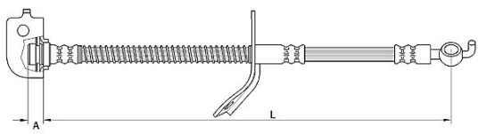 Bremseslange METZGER 4110737 Bremseslange METZGER 4110737