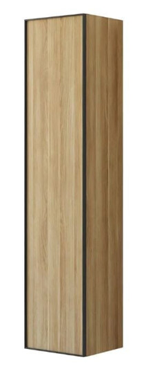 Dansani Inzo Urban Alu ramme Svart Høyskap 1 dør B40xh176x35cm Varm eik / 40cm Venstre Hengslet Dansani Inzo Urban Alu ramme Svart Høyskap 1 dør B40xh176x35cm Varm eik / 40cm Venstre Hengslet