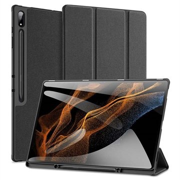 Dux Ducis Samsung Galaxy Tab S9 Ultra Domo Tri Fold Smart Folio etui Svart