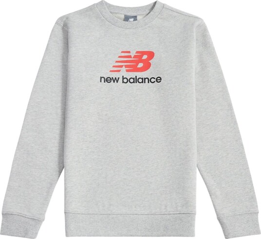 New Balance Collegegenser Stablet Logo Atletisk Grey Heather New Balance 10 11 år 140 146 Collegegenser Grå