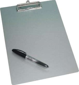 Wedo Utklippstavle, Din A4, Laget Av Metall Av Polert, Lett Matt Aluminium, Med Kraftig Klips (57 854)