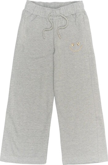 The New Tnrenata Wide Glitter Sweatpants - LIGHT GREY MELANGE - 110/116