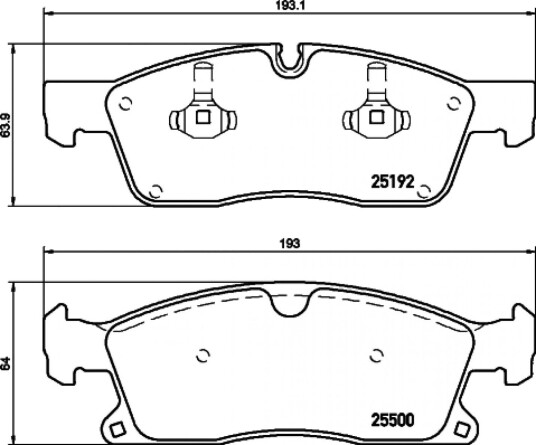 Bremseklosser HELLA 8DB 355 019 701