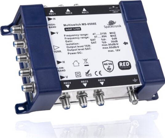 Šakotuvas Multiswitch 5/6 Spacetronik E-Series Ms-0506E