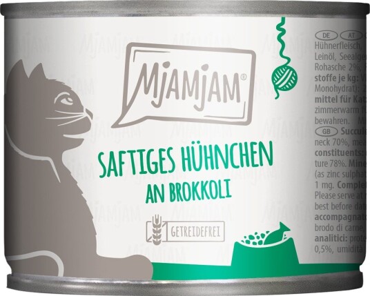 Mjamjam Våtfôr Saftig Med Brokkoli Kylling 6 X 200 G