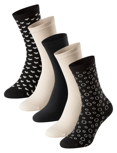 Schiesser 5Pack Damensocken - Bluebird - Multi/patterned - 39-42 Schiesser 5Pack Damensocken - Bluebird - Multi/patterned - 39-42