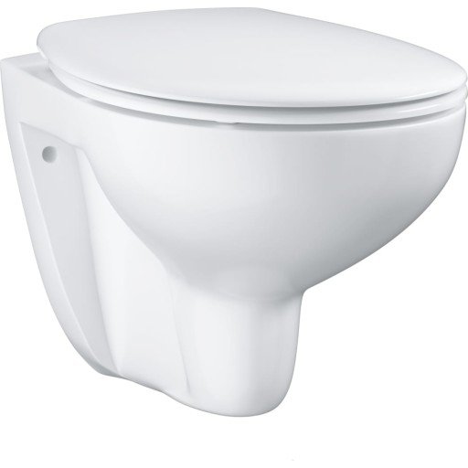 Grohe Bau Vegghengt toalettpakke Rimless med myktlukkende sete og lokk Grohe Bau Vegghengt toalettpakke Rimless med myktlukkende sete og lokk