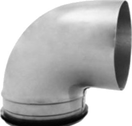 Kort Bøj. Ø250 90 Gr. Bfkm-250-90 Muffe/Nippel Falset Galvaniseret Kort Bøj. Ø250 90 Gr. Bfkm-250-90 Muffe/Nippel Falset Galvaniseret