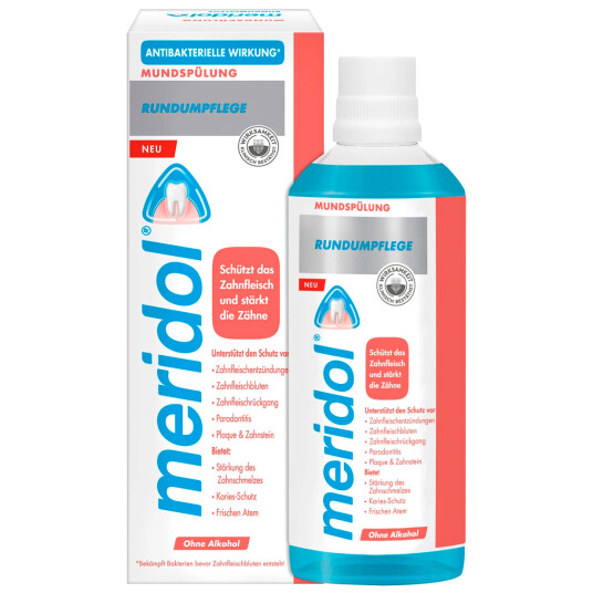Meridol munnskyllevann Complete Protection sårt tannkjøtt 400 ml