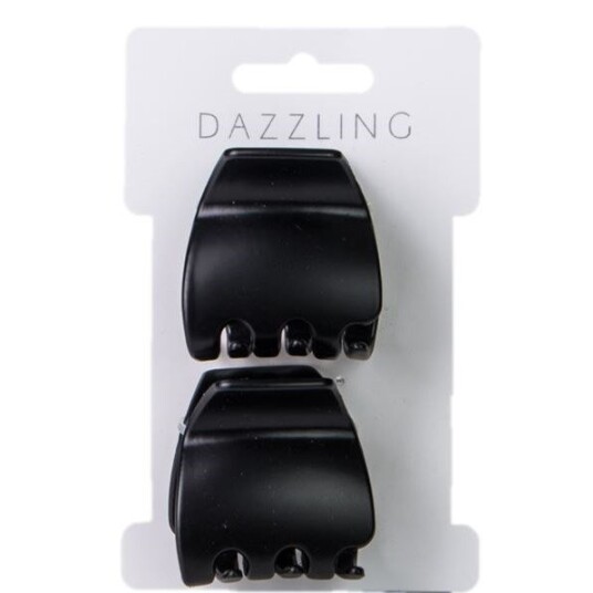 Dazzling Hår 2-pack matta hårklämmor