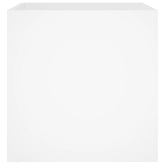 vidaXL Plantekasse hvit 40x40x40 cm konstruert tre