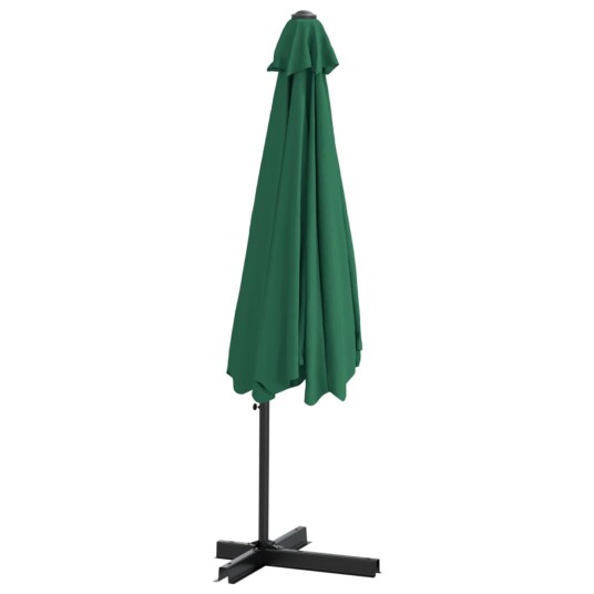  Parasoll med stålstang 300 cm grønn