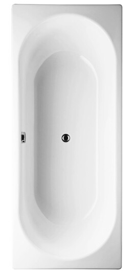 GUSTAVSBERG 1220 BADEKAR M/ANTISKLI, HVIT