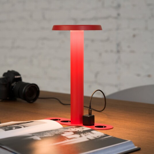 Bordlampe NOMAD COLLECTION NOMAD LAMP 02 dimmbar Rød Stue Aluminium Design 32.1 Rød