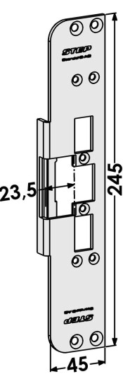 Step St6503 Stolpe For Schüco Profilsystem 23 5mm