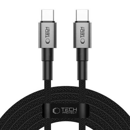 Tech-Protect UltraBoost DNA 100W 5A USB-C kabel 300 cm Grå Tech-Protect UltraBoost DNA 100W 5A USB-C kabel 300 cm Grå