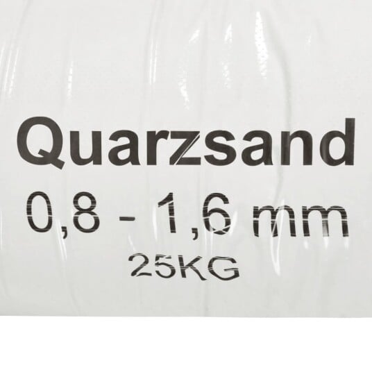  Filtersand 25 kg 0,8 - 1,6 mm