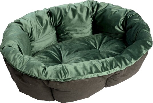 Grønt Fløyelstrekk Til Ferplast Siesta Deluxe-Kurv (Uten Kurv) Størrelse 10: L 96 X B 71 X H 32 cm