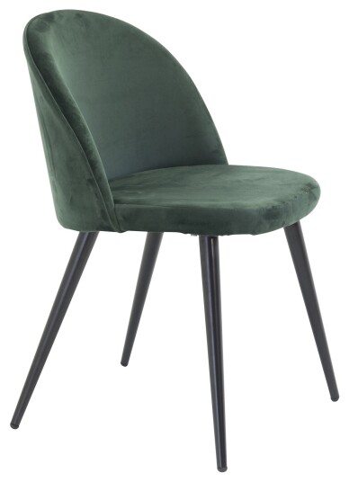 Venture Design Velvet spise stol Grønn Fløyel/svart Grønn