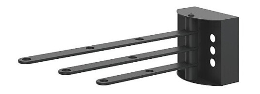 Svedbergs Veggfeste 1-3 pendler 7x25x7 cm, Sort