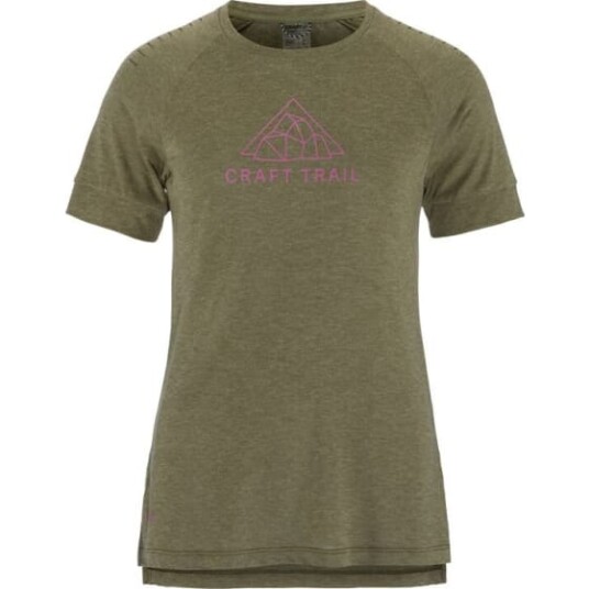 Craft Women's Advance Trail Wool Short Sleeve Tee Rift Melange L