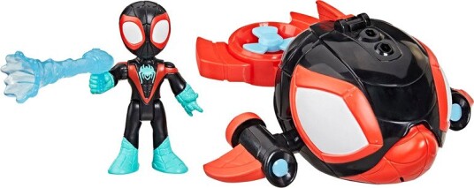 Marvel Spidey Lekesett Dolphin med Miles Morales Figur - Vann-Web Vogn 7,6 cm Marvel Spidey Lekesett Dolphin med Miles Morales Figur - Vann-Web Vogn 7,6 cm