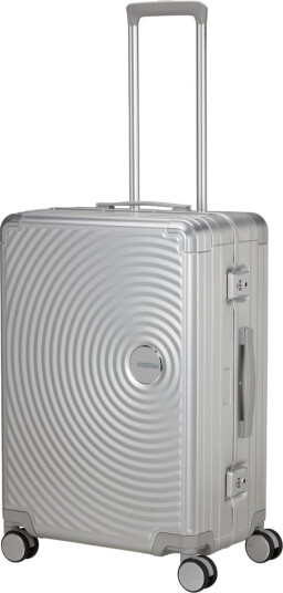 American Tourister - Håndkoffert Soundbox Aluminium 55 - Sølv