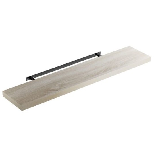 Svevende vegghylle 110 cm "eik"
