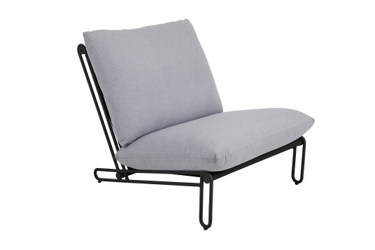 Brafab Blixt lounge modul Svart med grå pute Lenestol Svart Brafab Blixt lounge modul Svart med grå pute Lenestol Svart