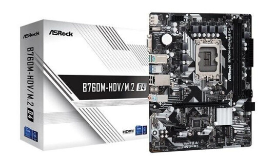 ASRock B760M-HDV Micro-ATX Hovedkort med DDR4 og LGA 1700 Socket