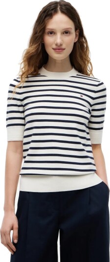 Tommy Hilfiger Co Jersey Fine Gg C Nk Ss Swt   Multi/patterned   XL