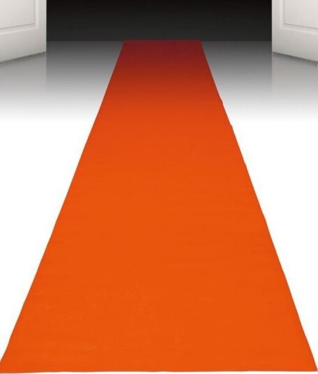 450x60 cm Orange Løper VIP Party
