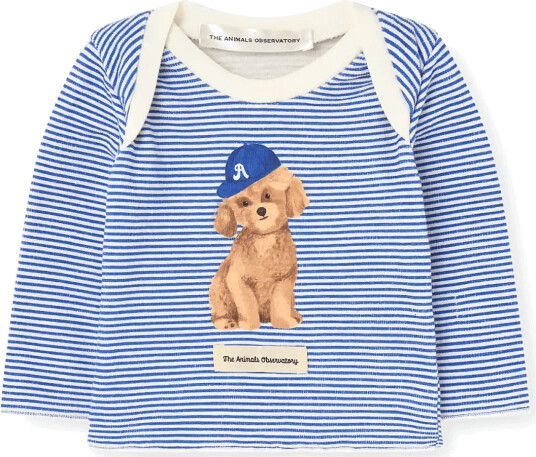 THE ANIMALS OBSERVATORY Wapiti Baby Long Sleeve T Shirt Blue 80/86