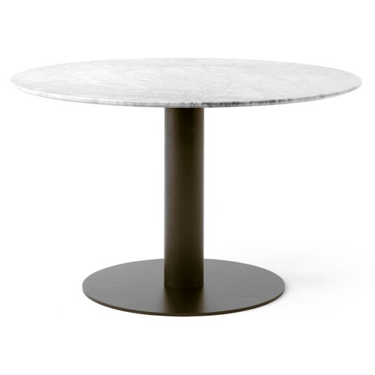 &Tradition In Between Sk12 Bord 120cm / Bronsert Spisebord & Barbord Marmor Hvit 132648A258
