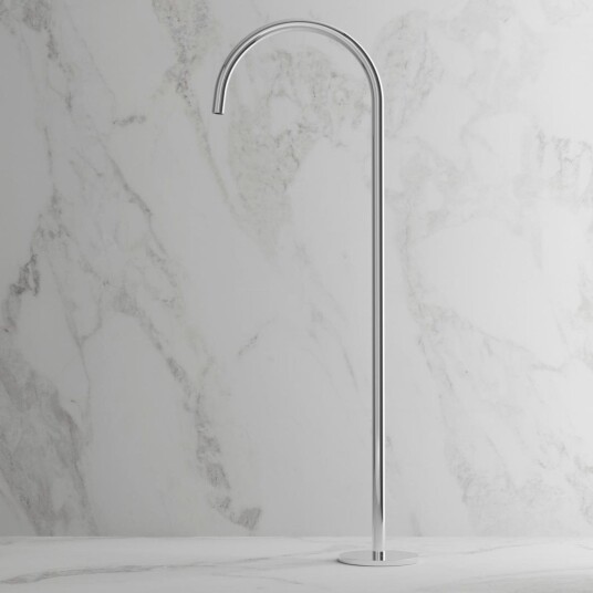 Scandtap Steel Harmonized Gulvmontert Badekartut Classic