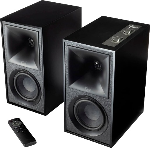 Klipsch The Fives Aktive Høyttalere Sort med HDMI - 160W Klipsch The Fives Aktive Høyttalere Sort med HDMI - 160W