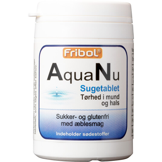 AquaNu sugetabletter for munntørrhet FRIBOL 50g