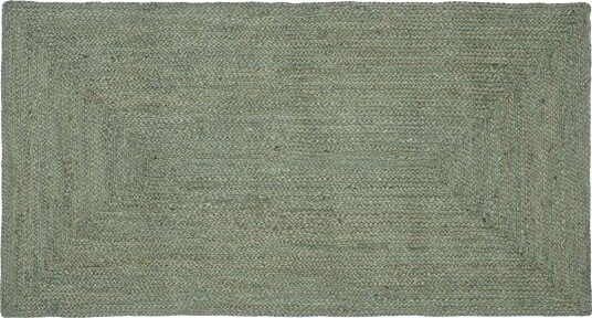 Områdetepper Rektangulær Olivengrønn 100 x 200 cm Jute