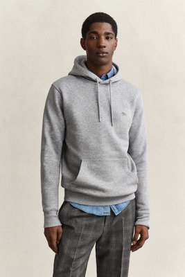 GANT Reg Shield Hoodie - Grey - M GANT Reg Shield Hoodie - Grey - M