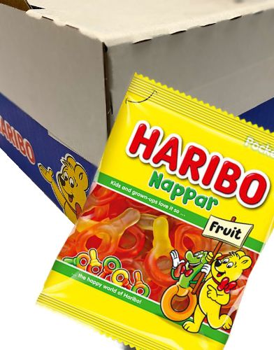 24 Poser Haribo Fruktsmokker / Vingummi   Hel Eske