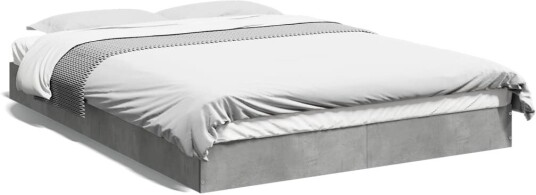 Sengeramme betonggrå 120x190 cm konstruert tre 8721102599132